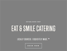 Tablet Screenshot of eatandsmilecatering.com